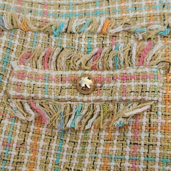 Leona By Lauren Leonard Tweed Shorts sz 8 - Picture 7 of 7